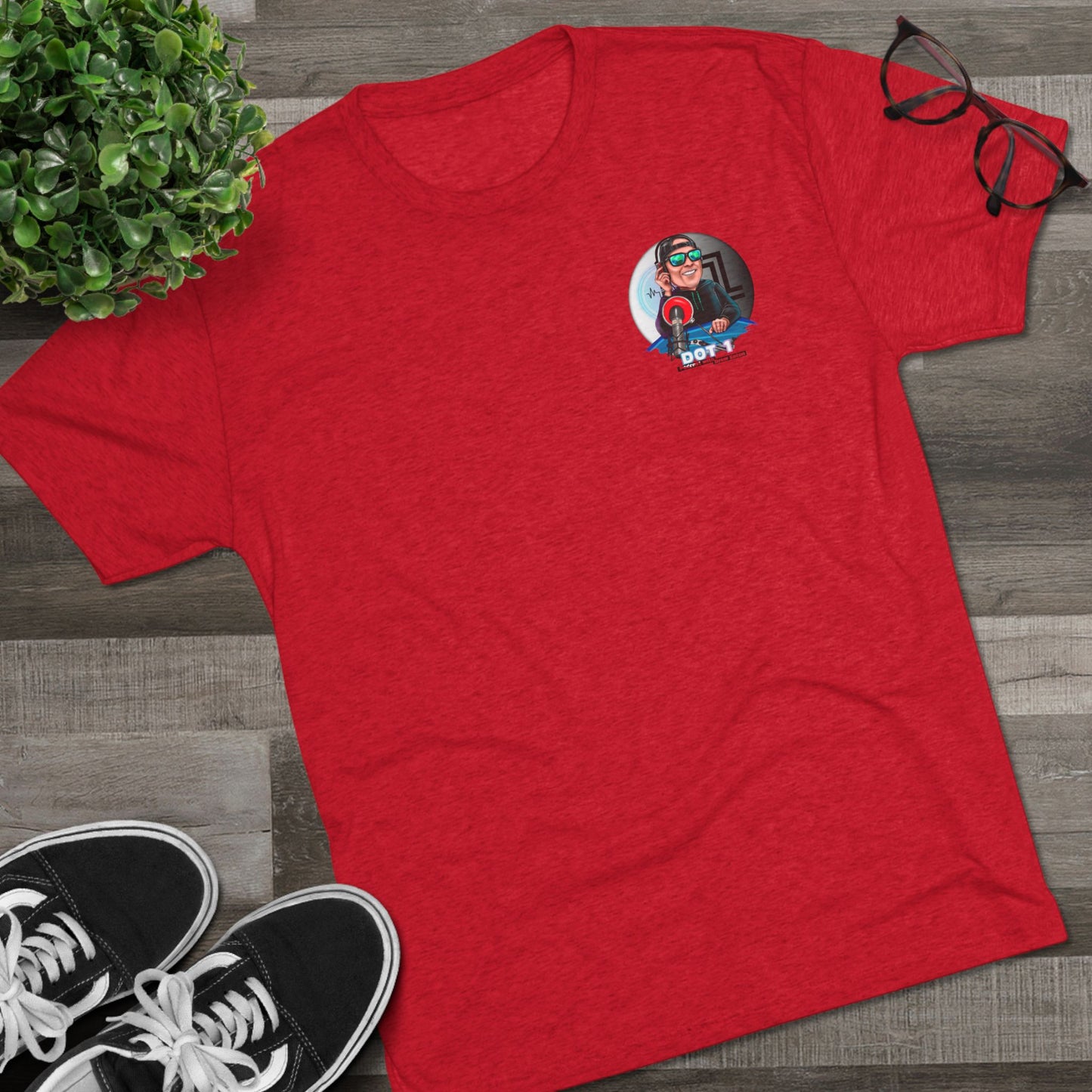 Dot 1 Podcast Unisex Tri-Blend Crew Tee