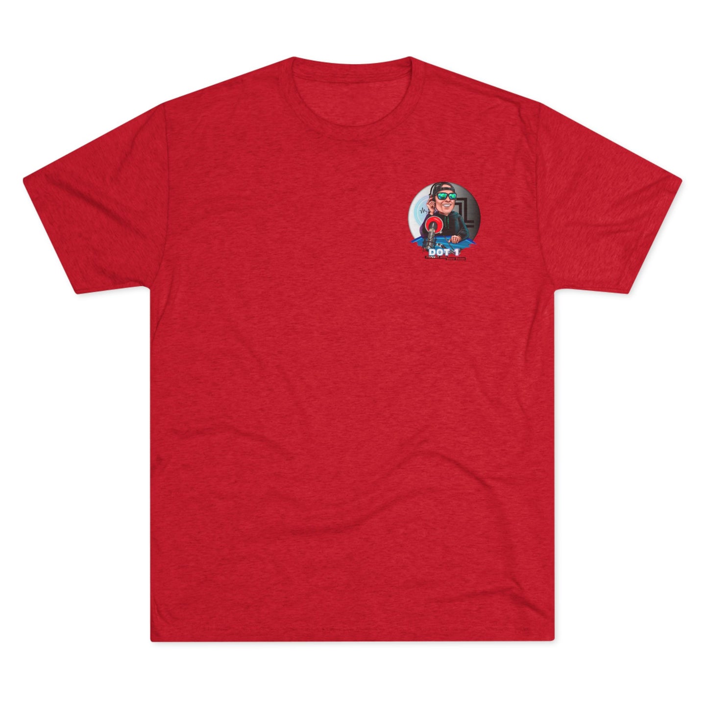 Dot 1 Podcast Unisex Tri-Blend Crew Tee
