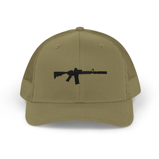 AR Snapback Trucker Cap - Casual Outdoor Style