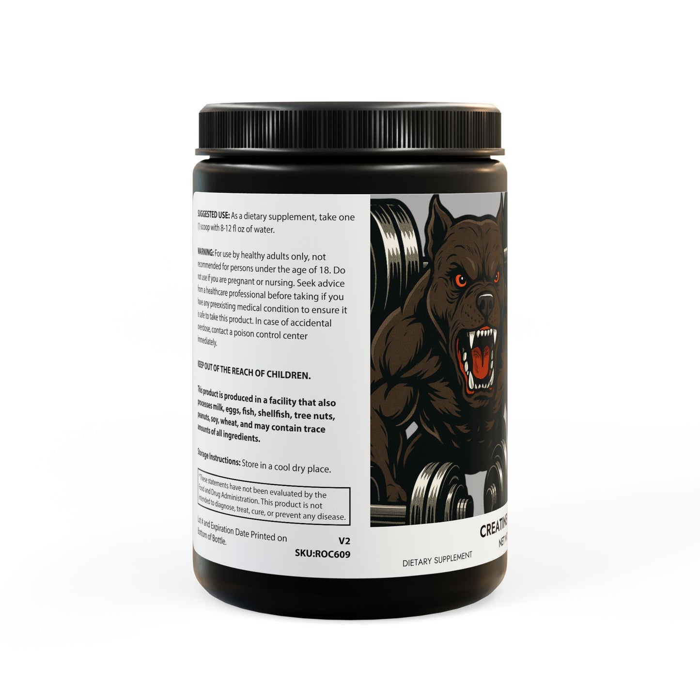 DE Creatine Monohydrate Supplement (300g, 10.58oz)