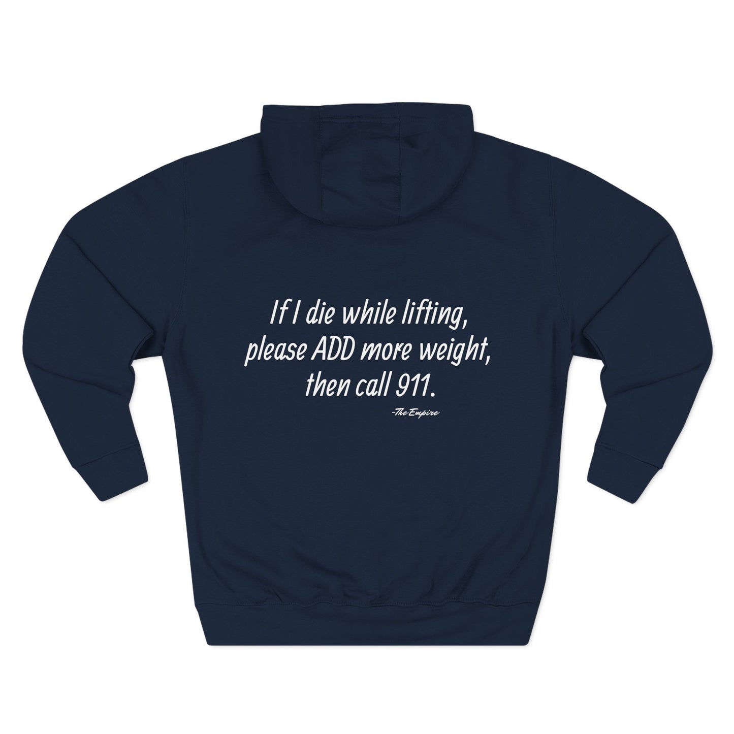 DE “If I die add more weight” Gym Hoodie