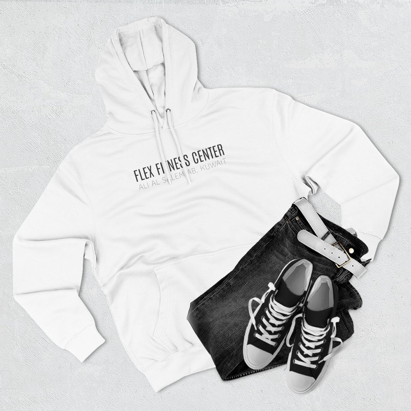 Flex Fitness Center Hoodie AASAB Gym Hoodie
