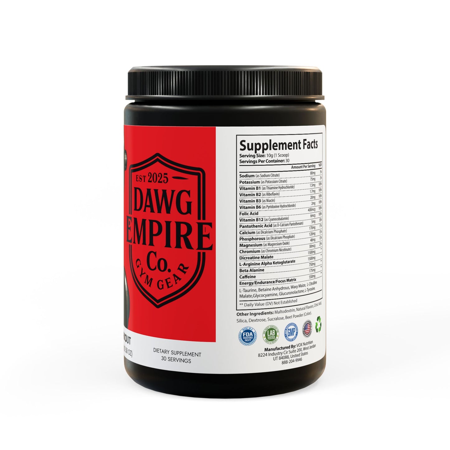 Pre-Workout Supplement, Watermelon (300g, 10.58oz)