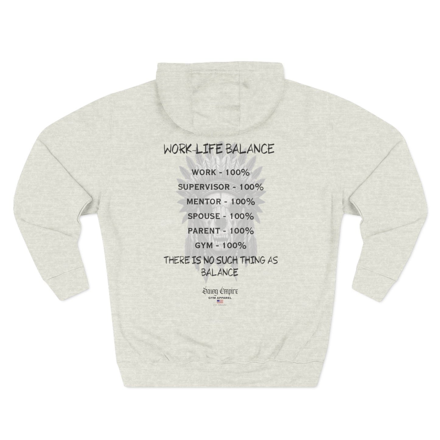 Work-Life Balance Gym Hoodie