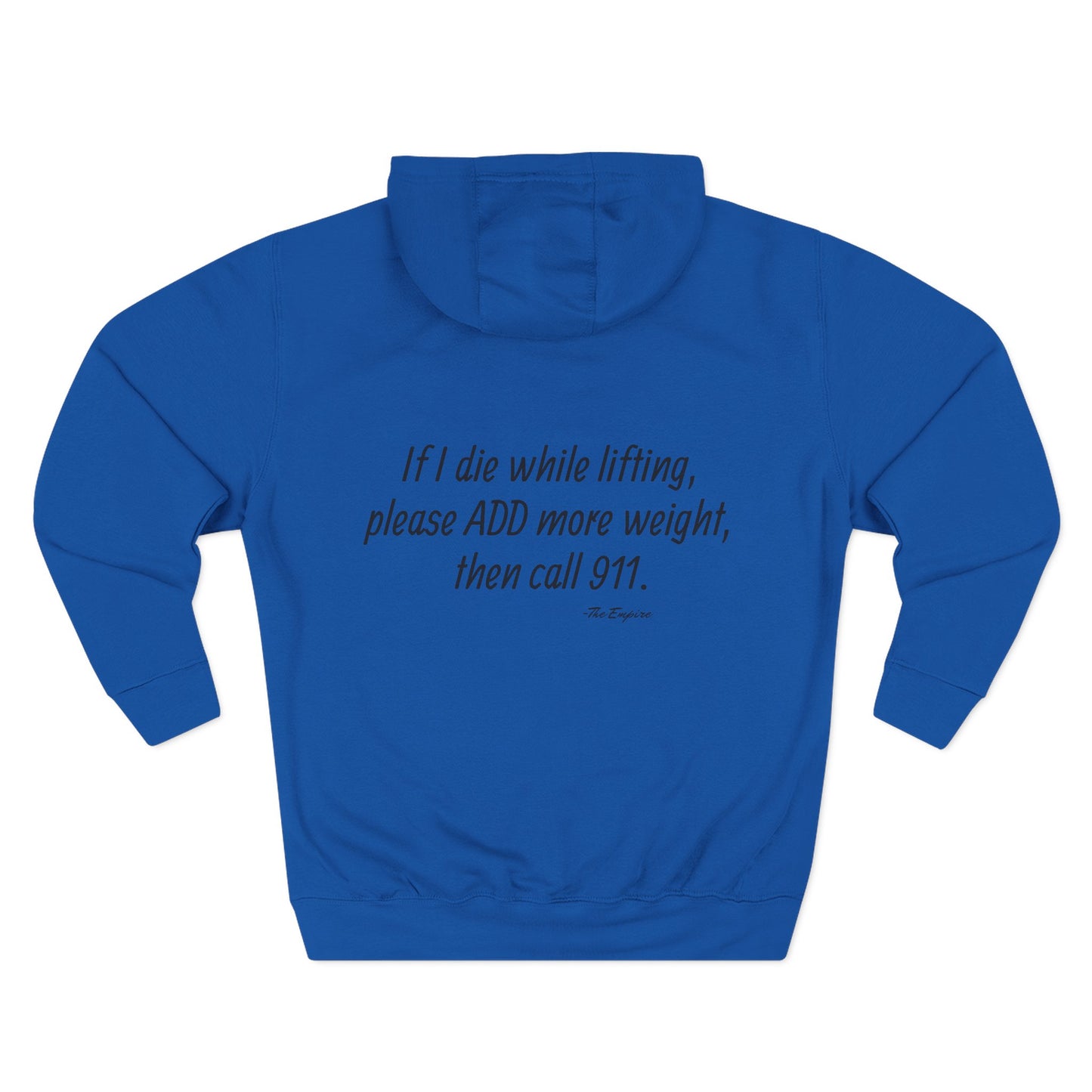 DE “If I die add more weight” Gym Hoodie