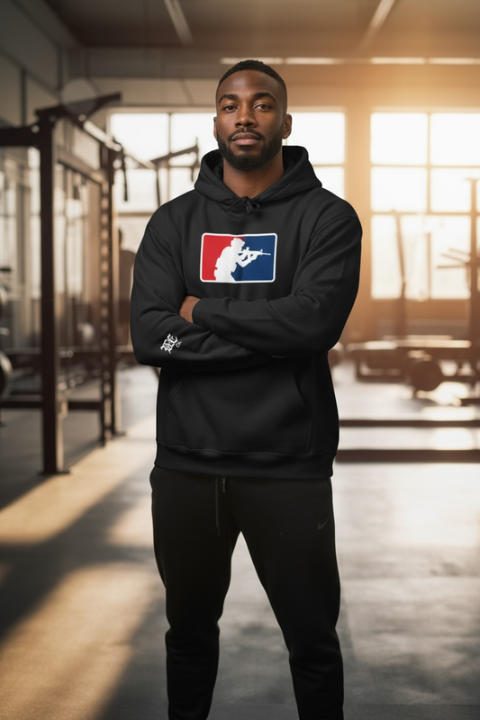 Gun Totter Contact Front Gym Hoodie