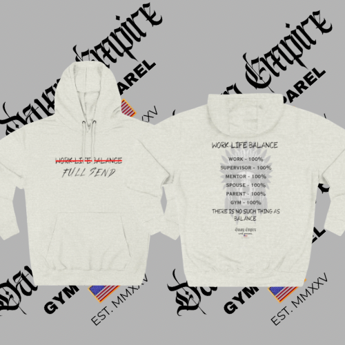 Work-Life Balance Gym Hoodie