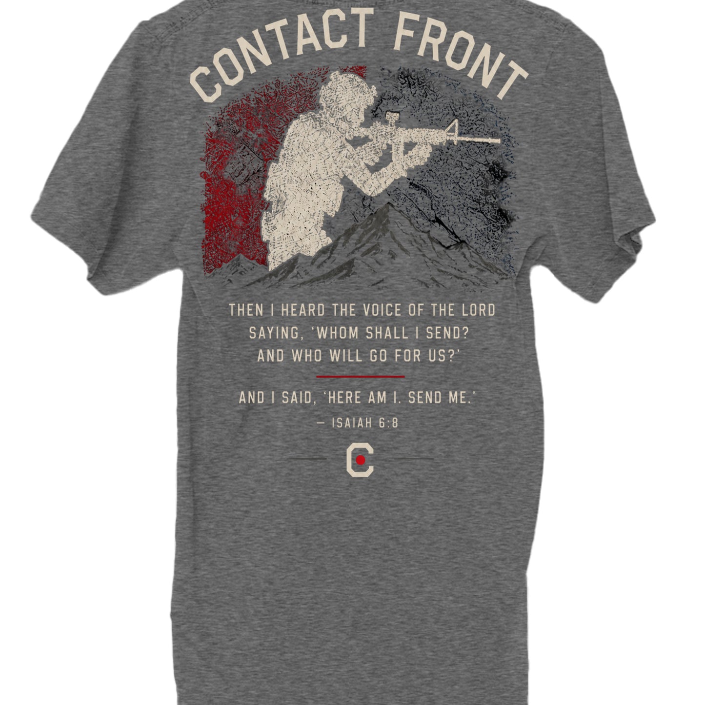 Charcoal Grey Heather - SHMHSS - BACK